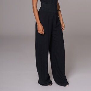 NWT black linen pants